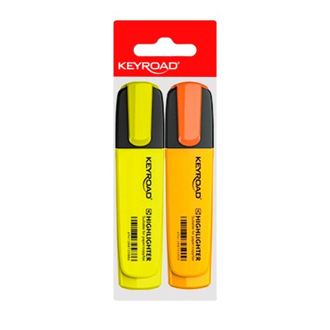 KEYROAD SET DE 2 RESALTADORES (AMARILLO/NARANJA)