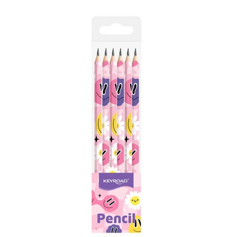 KEYROAD ESTUCHE DE 6 LAPICES DE PAPEL HB DISENO NENA KR973496