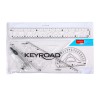 Thumbnail KEYROAD JUEGO GEOMETRICO DE 30CM+COMPAS MET+BOLSA ZIP DE 5 PIEZAS KR9901080